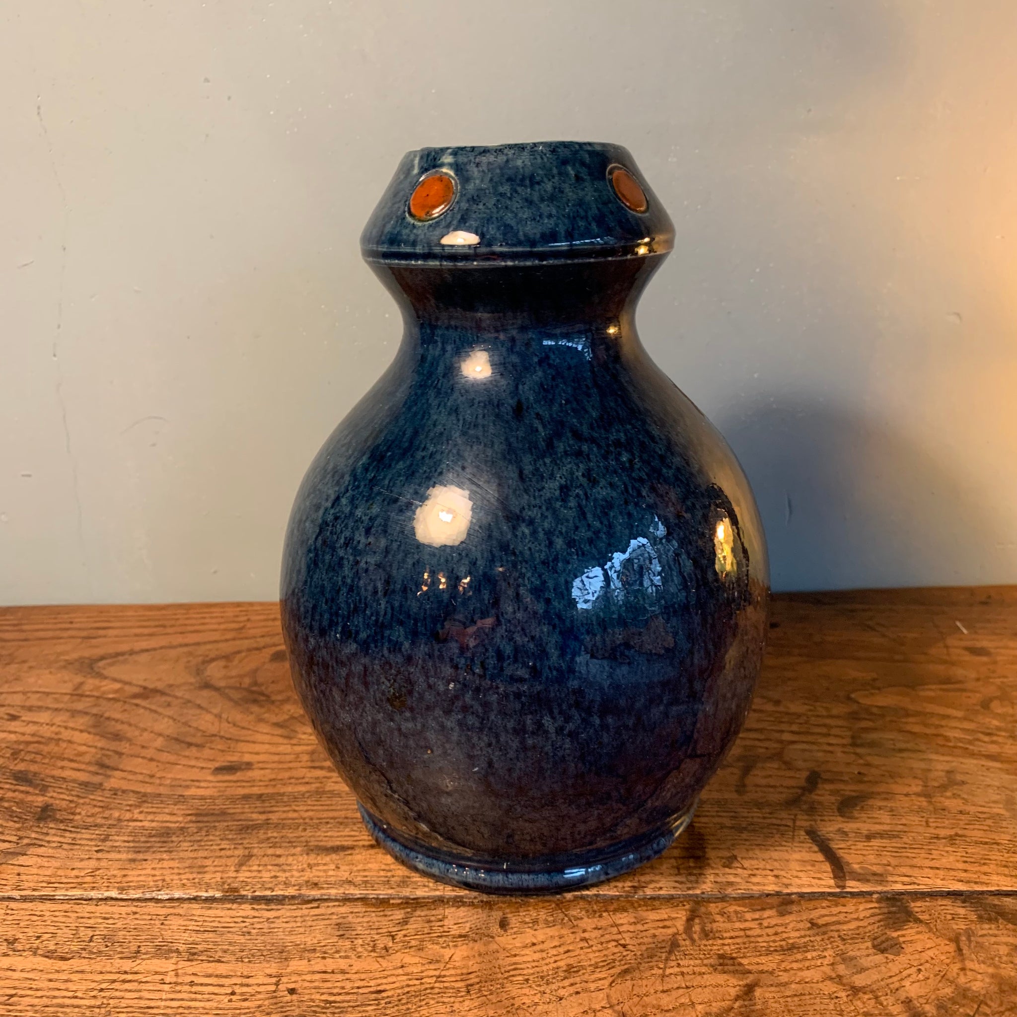 Vase art nouveau faïencerie Airain Thulin