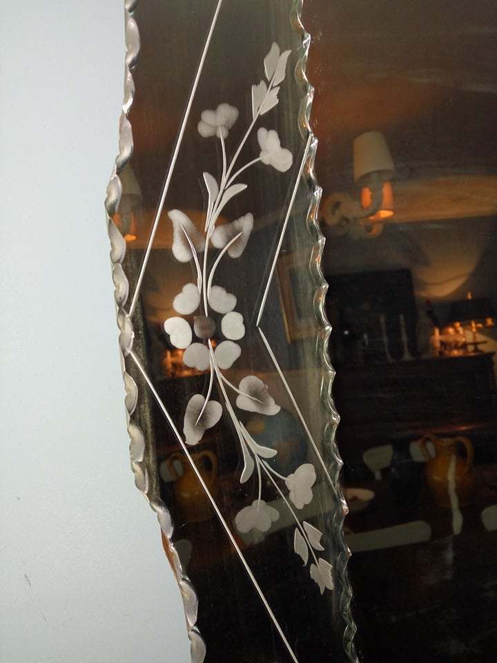 Miroir de style vénitien 76 X 61cm